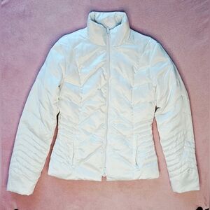Bebe Sport White Puffer Quilted Jacket